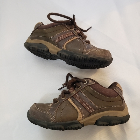 Sperry Top-Sider Ballast Brown Leather Hiking Sneakers Lace Up Boys Size 9 - Picture 1 of 8